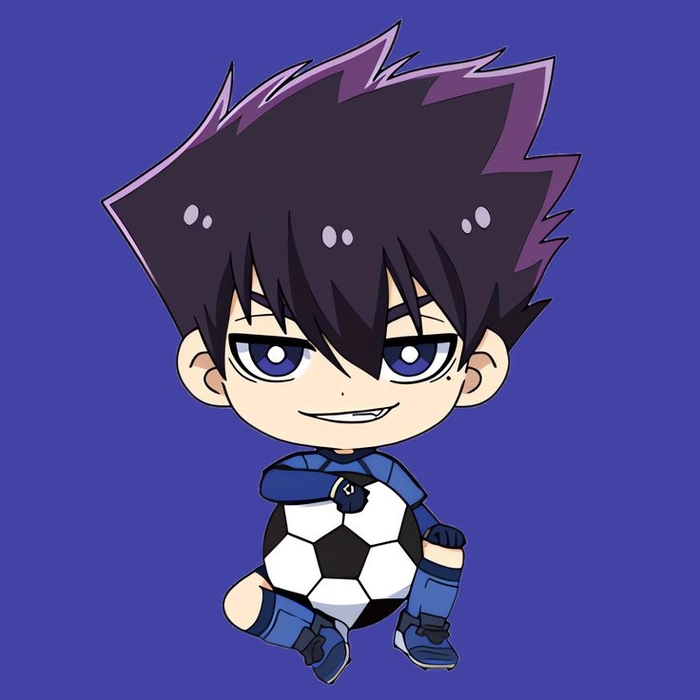 Tabito Karasu Blue Lock hình chibi đẹp