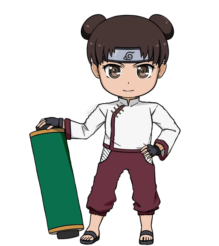 Tenten chibi Naruto cute xinh xắn