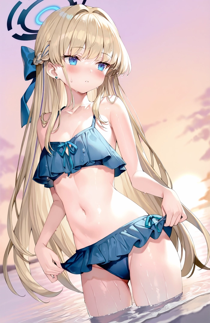 Toki Blue Archive bikini đẹp rực rỡ