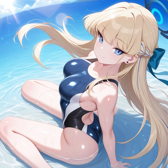 Toki Blue Archive swimsuit nóng bỏng