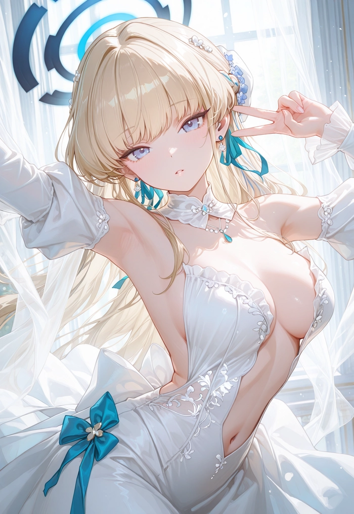 Wallpaper Toki Blue Archive lung linh