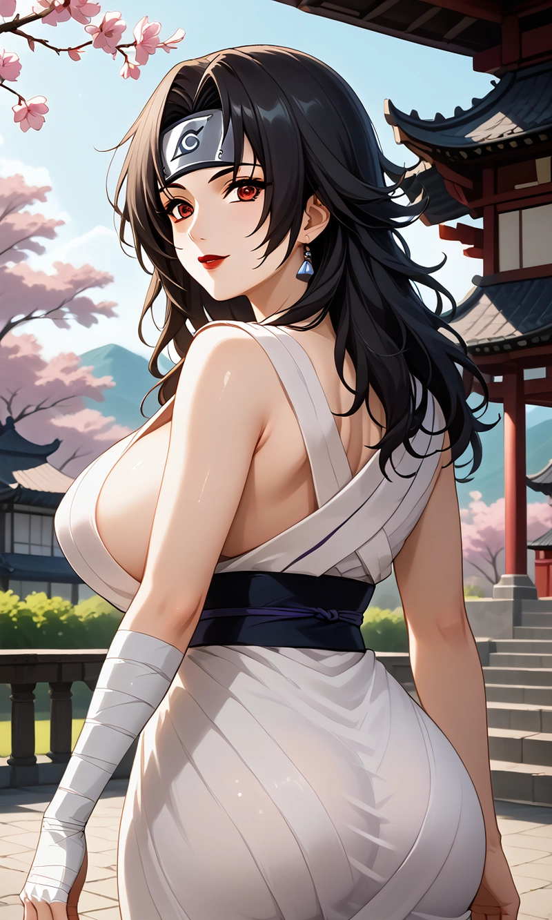 Yuhi Kurenai tóc đen dài