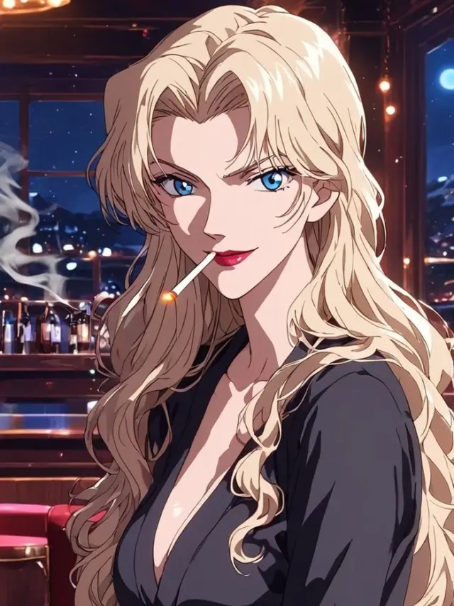 Hình ảnh Vermouth Conan anime ngầu