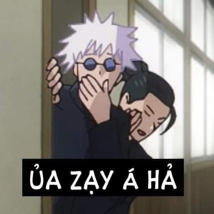 Ảnh Gojo meme siêu lầy