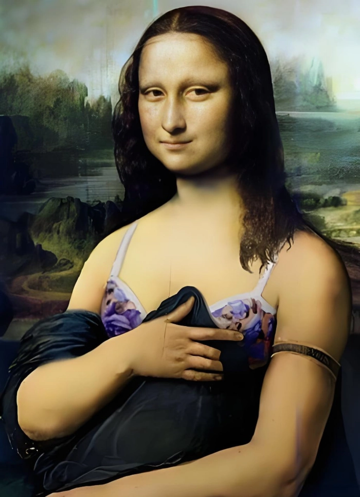Ảnh Mona Lisa meme bá đạo siêu vui