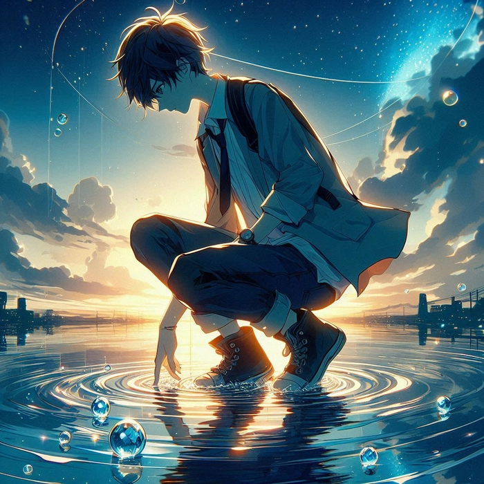 Ảnh Sad Boy Anime hút thuốc chất lừ