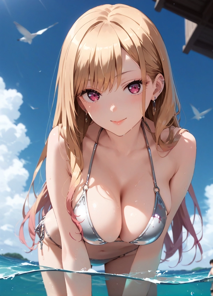 Ảnh anime bikini nữ nóng bỏng dễ thương