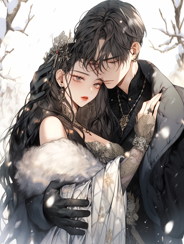 Ảnh anime cặp đôi cổ trang buồn chill