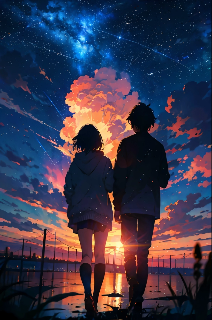 Ảnh anime cặp đôi đẹp nhất cực chill