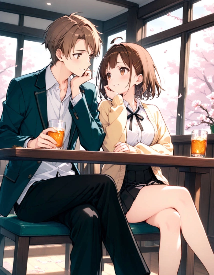 Ảnh anime cặp đôi yêu nhau cực cute