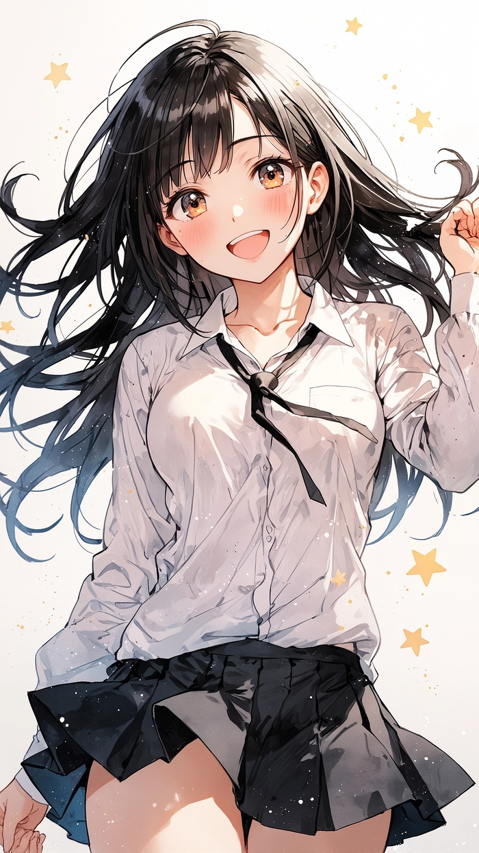 Ảnh anime con gái cute trong sáng dịu dàng