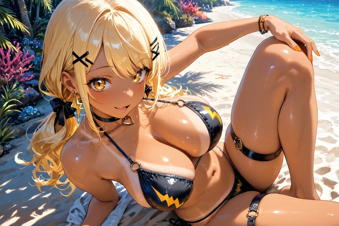 Ảnh anime gái xinh mặc bikini gợi cảm