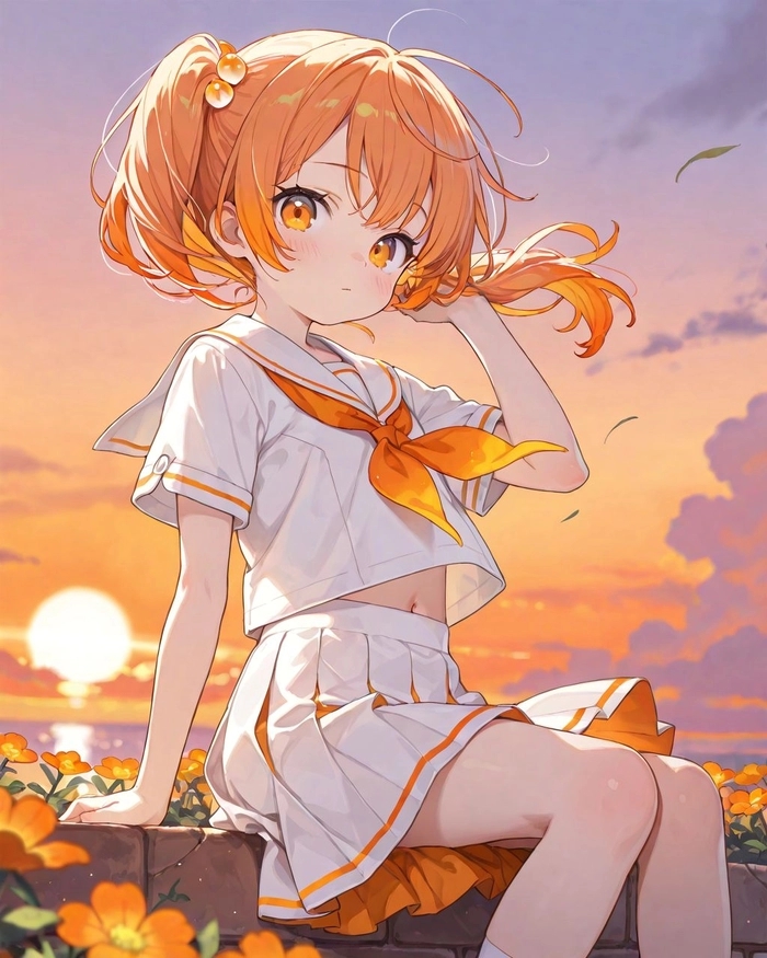 Ảnh anime học sinh nữ cute chibi đáng yêu