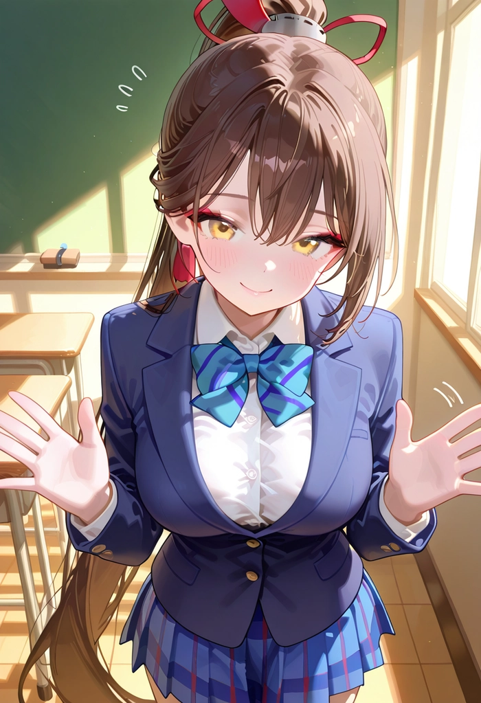 Ảnh anime học sinh nữ đẹp dịu dàng
