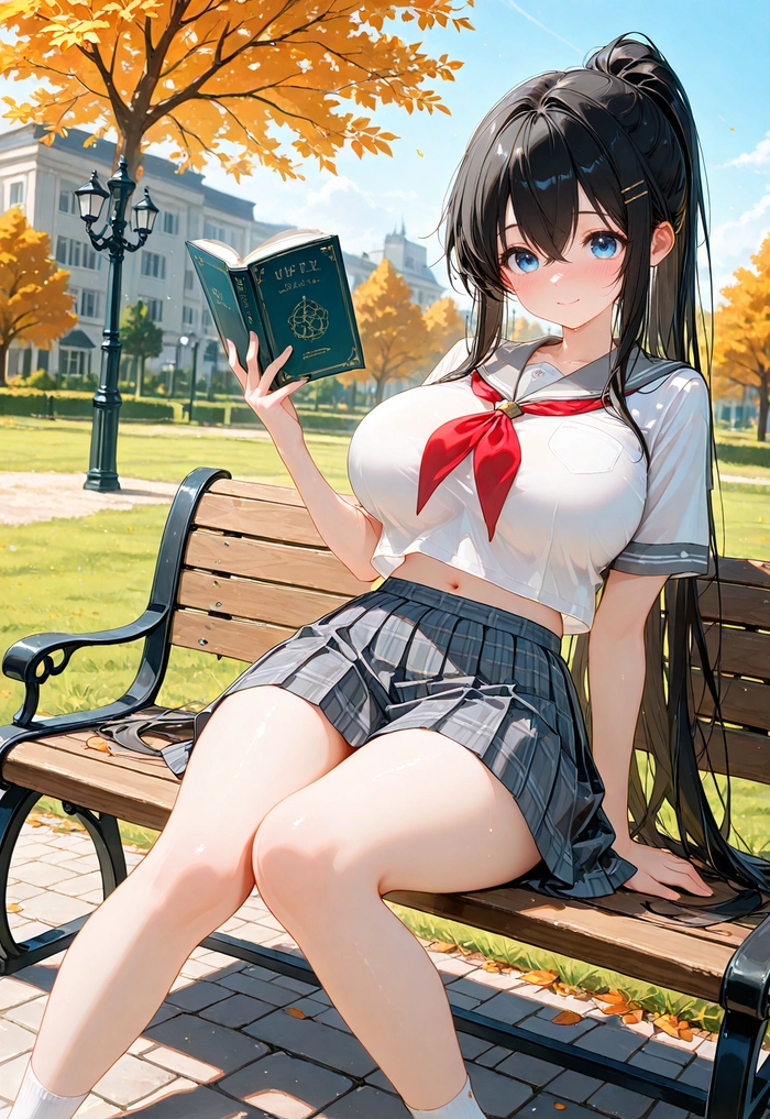 Ảnh anime học sinh nữ đẹp lung linh