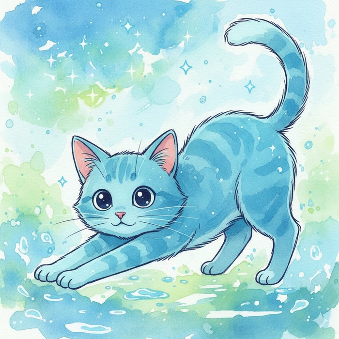 Ảnh anime mèo cute chibi dễ thương