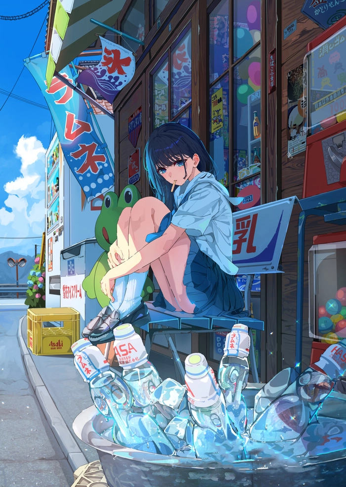 Ảnh anime nữ buồn che mặt hợp gu thẩm mỹ