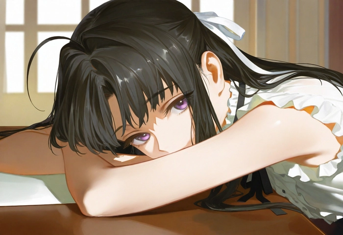 Ảnh anime nữ buồn cute đầy cảm hứng