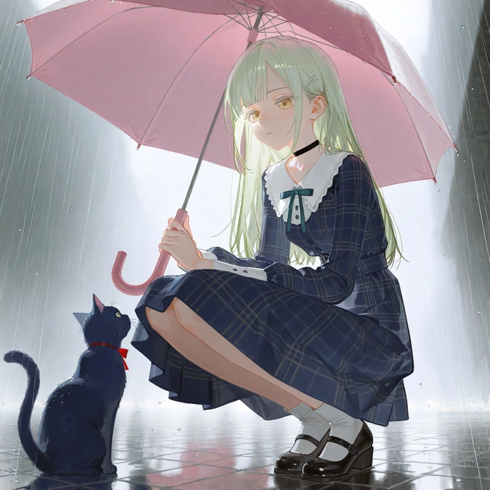 Ảnh anime nữ buồn cute siêu đáng yêu