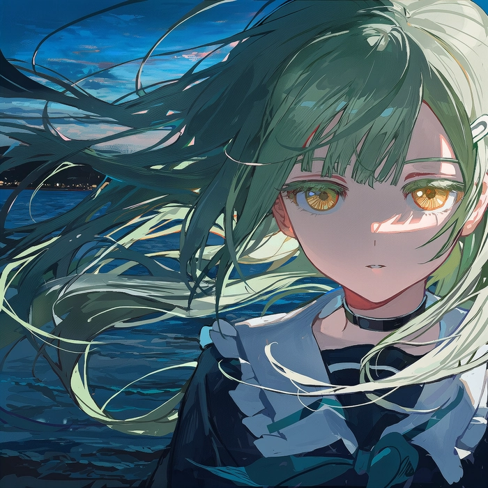 Ảnh anime nữ buồn khóc ánh mắt long lanh