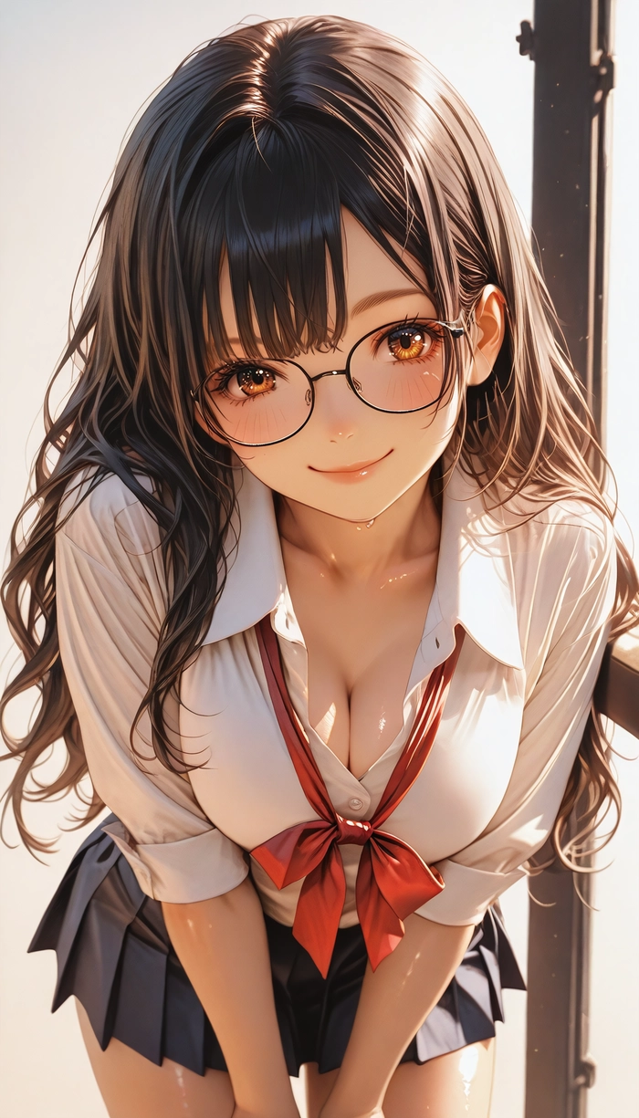 Ảnh anime nữ học sinh cute ngọt ngào dễ thương