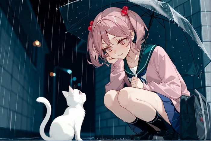 Ảnh anime nữ học sinh đẹp rạng rỡ