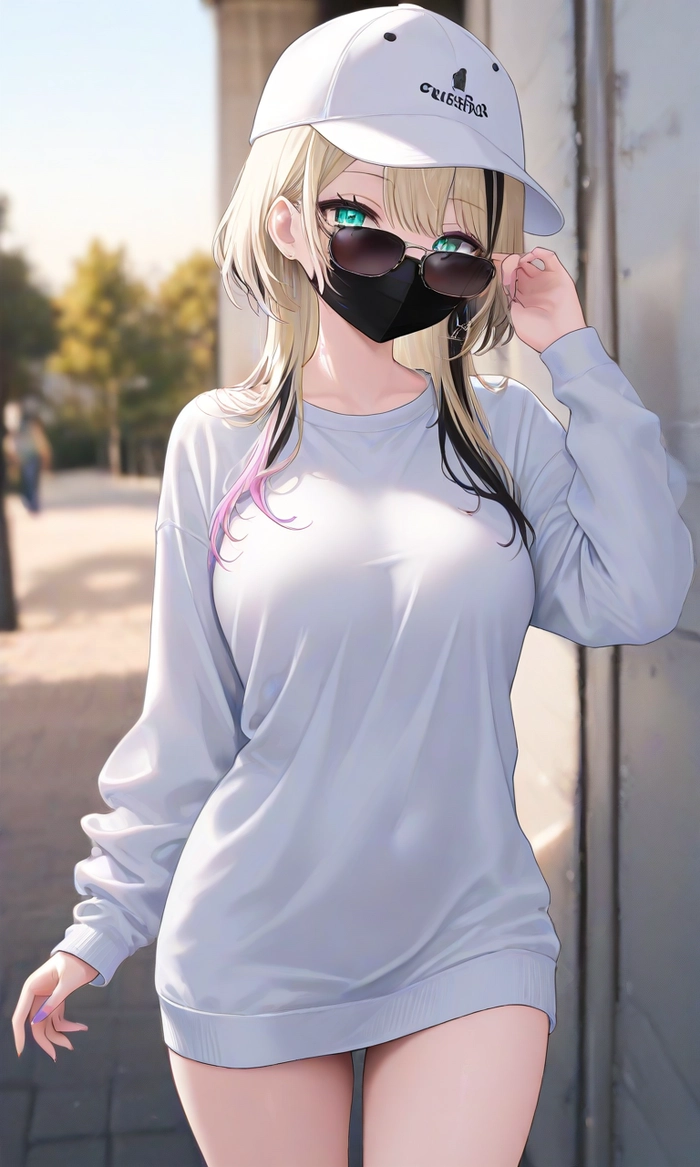 Ảnh anime nữ ngầu ấn tượng che mặt