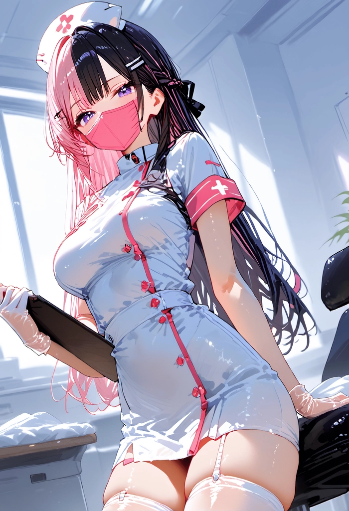 Ảnh anime nữ ngầu đeo khẩu trang phong cách bí ẩn