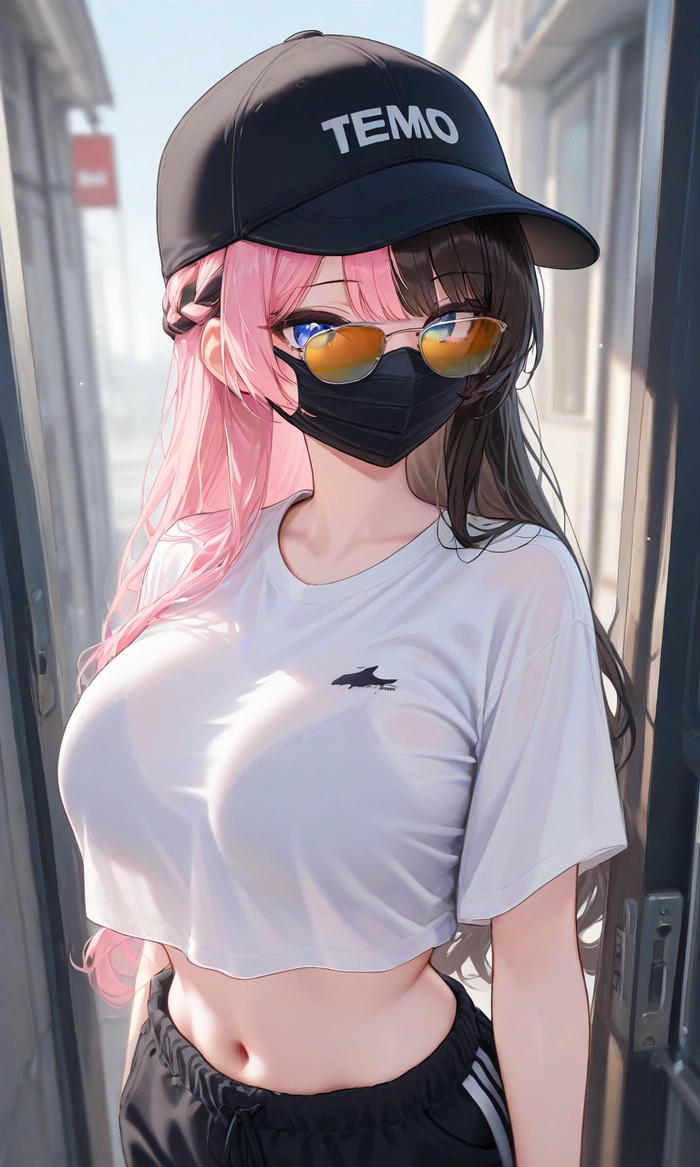 Ảnh anime nữ ngầu lạnh lùng cùng chiếc khẩu trang