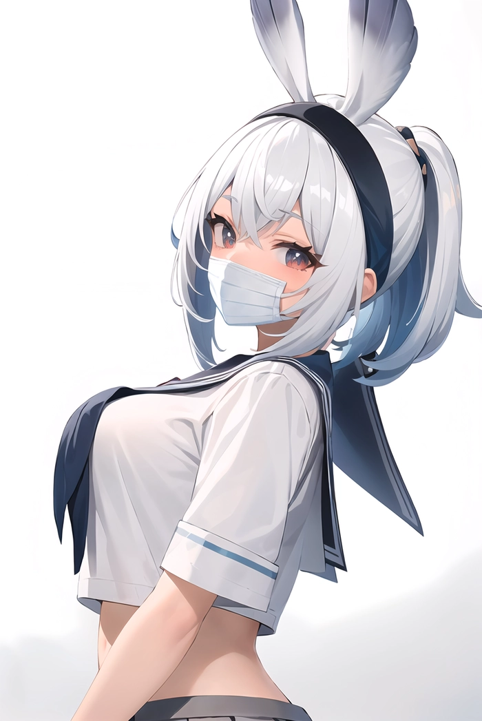 Ảnh anime nữ ngầu mạnh mẽ che mặt