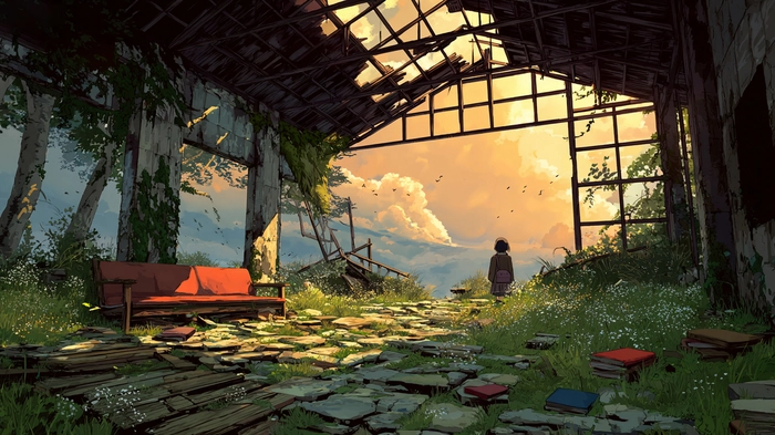 Ảnh anime phong cảnh 4k chất lượng cao
