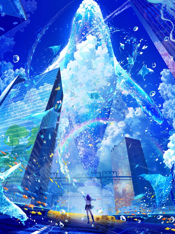Ảnh anime phong cảnh chill thư giãn nhẹ nhàng