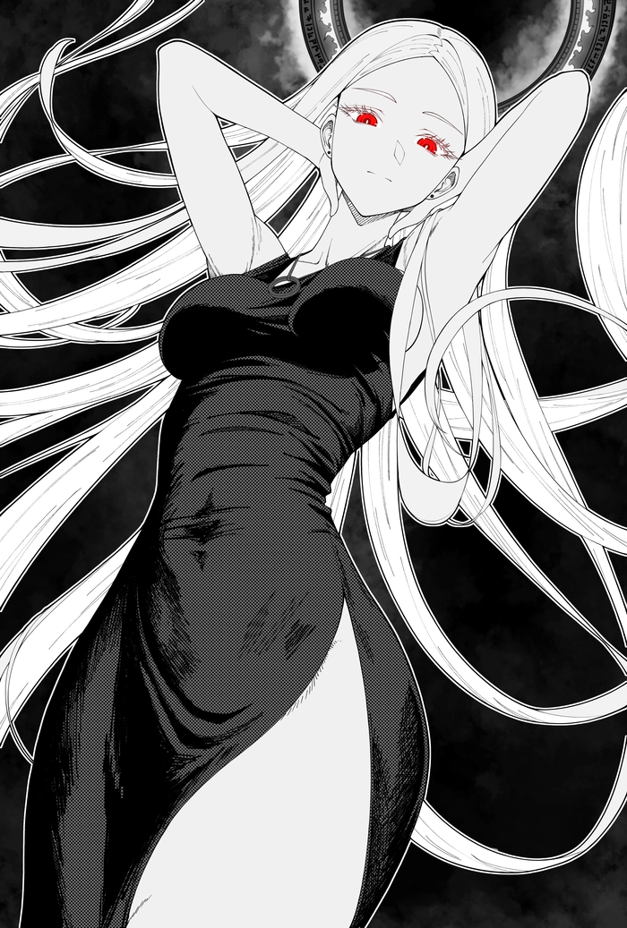 Ảnh anime trắng đen đơn giản mà cuốn hút