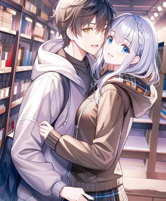 Ảnh cặp đôi yêu nhau anime lãng mạn
