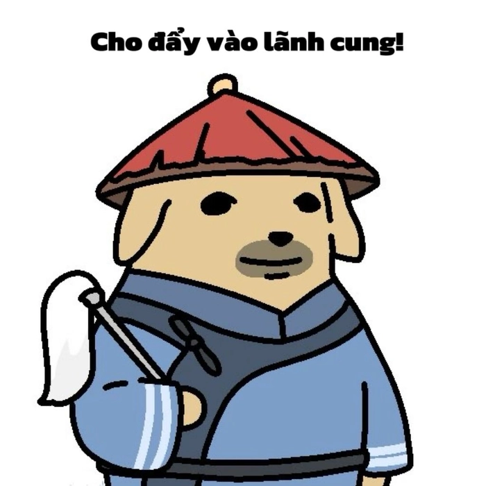 Ảnh chế meme chó rách áo ôm