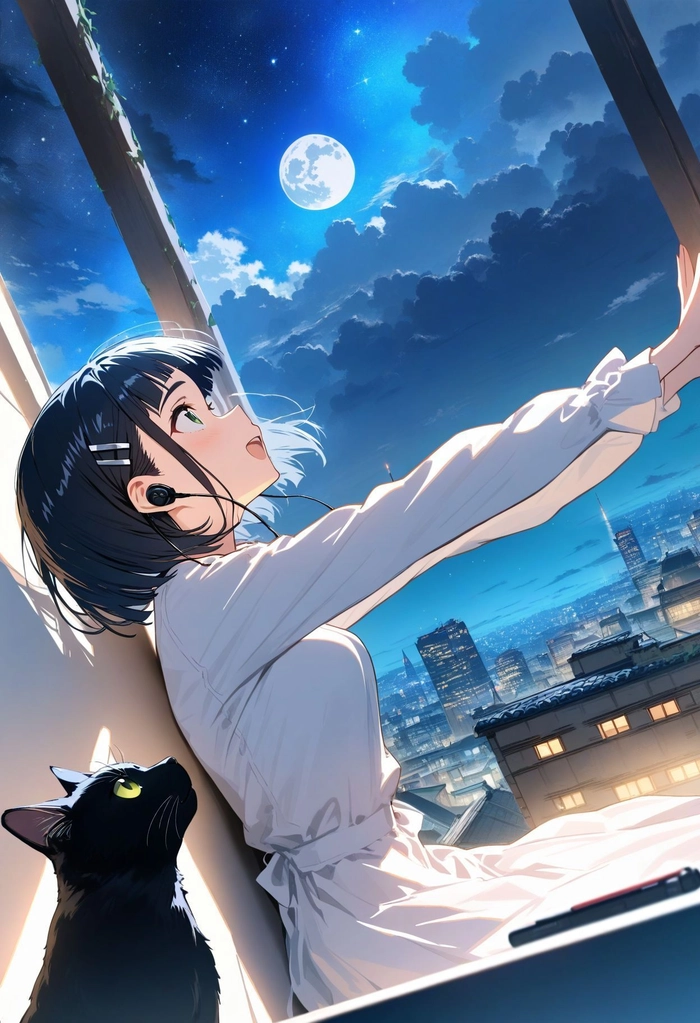 Ảnh con gái anime cute làm hình nền