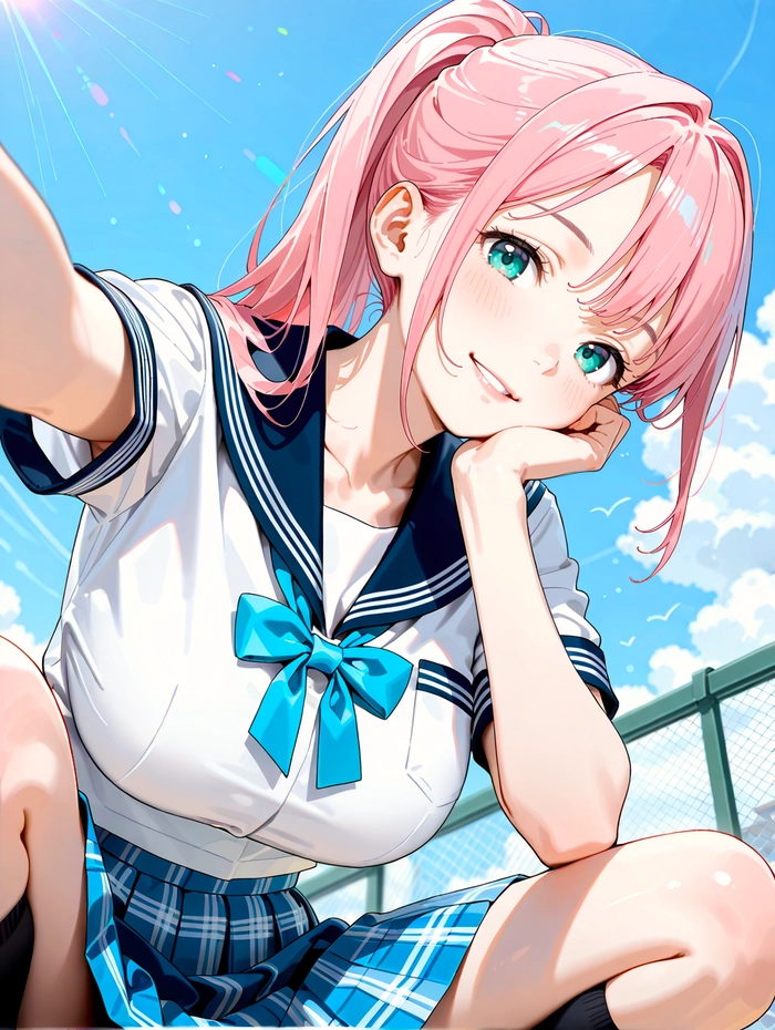 Ảnh gái anime cute mang nét ngây thơ