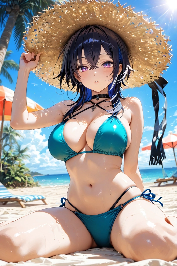 Ảnh gái xinh anime mặc bikini nóng bỏng