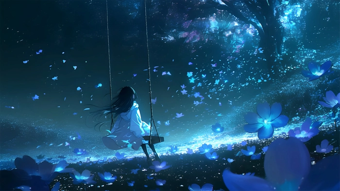 Ảnh lofi chill anime phong cách tối giản