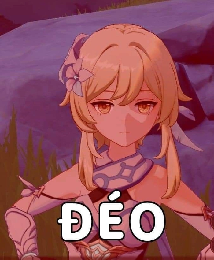 Ảnh meme Genshin Impact đáng yêu siêu vui