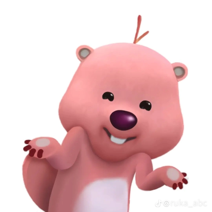 Ảnh meme Loopy hồng đáng yêu hết nấc