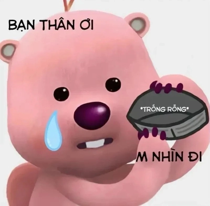 Ảnh meme hết tiền cực chất
