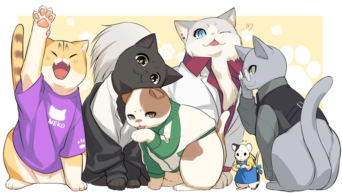 Ảnh mèo anime đẹp đáng yêu