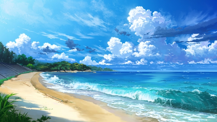 Ảnh phong cảnh anime buồn man mác cảm xúc