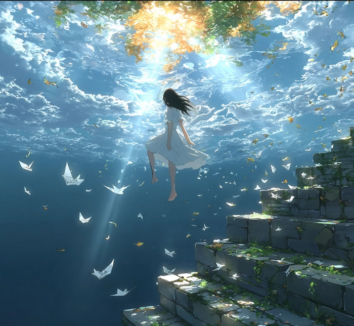 Ảnh phong cảnh đẹp anime cực lãng mạn
