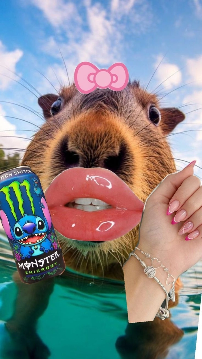Capybara meme anime đáng yêu