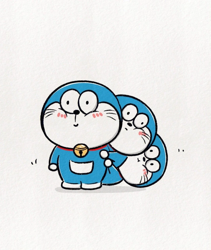Doraemon cơ bắp meme đáng yêu