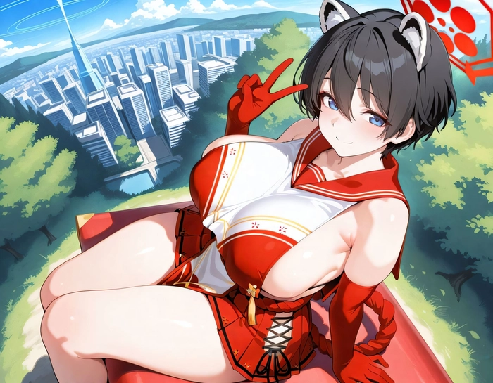 Fanart Tsubaki Kasuga Blue Archive cuốn hút