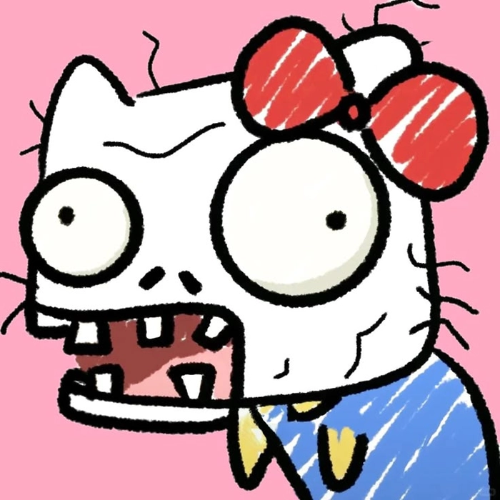 Hello Kitty cơ bắp meme hài hước