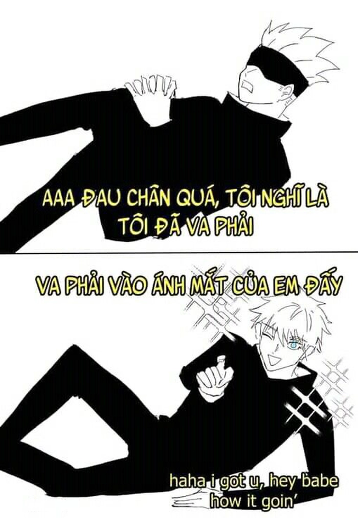Hình Gojo meme vui nhộn